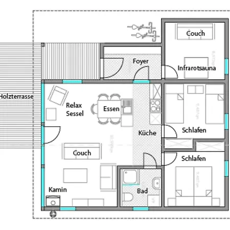2 Bis 4 Personen Mit Infrarotsauna F1h0 * 鲁拉